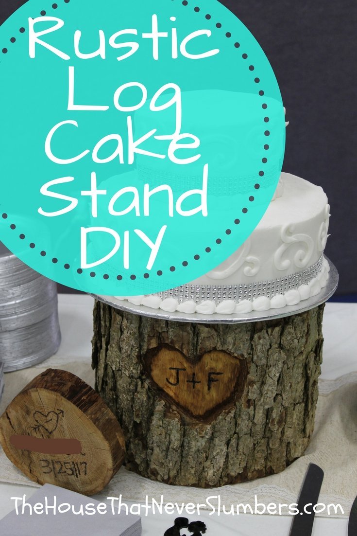 Hand Painted Wooden 2 Tier Cake Stand