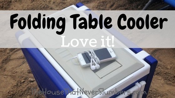 Folding Table Cooler Review - title