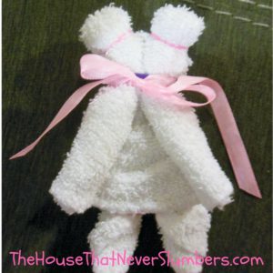 teddy bear washcloth