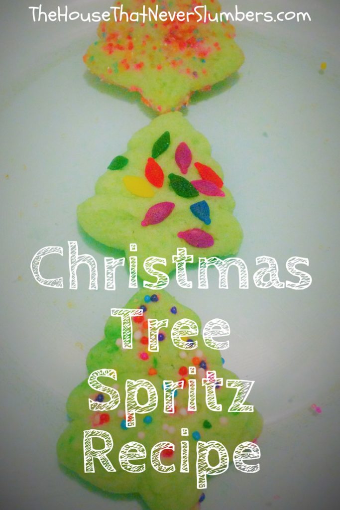 Christmas Tree Spritz Recipe - Christmas Tree Spritz makes an adorable addition to any holiday platter. This versatile basic recipe can be altered in color and shape to form many different festive Christmas Spritz variations. You'll want to add this cream cheese Spritz recipe to your line-up of homemade Christmas treats. Spritz (or more accurately Spritzgebäck) is a traditional German Christmas biscuit. Spritzen is a German verb meaning "to squirt" because this Spritz is squirted through a cookie press.