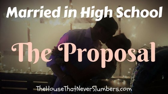 Married in High School - The Proposal Some couples have a proposal, and then they set a wedding date. Some couples have a wedding date set for a while and then have a proposal. And then there's this couple who, as a result of a series of unusual circumstances and a little bit of persistence, threw that previously determined wedding date right out the window shortly after the proposal anyway.