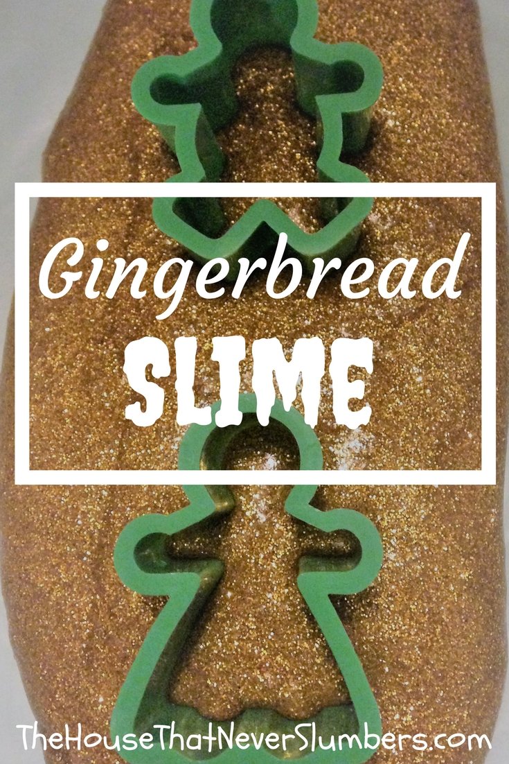 Gingerbread Glitter Slime Video - This Gingerbread Glitter Slime is a great snow day activity! Your kids will love this DIY slime project, and it makes your kitchen smell so amazing.