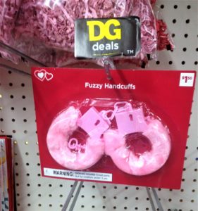 Dollar General Fuzzy Pink Handcuffs