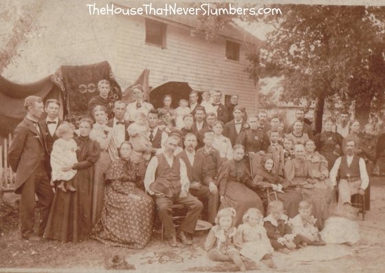 Way Back Wednesday - John & Nancy McMullen Bales Reunion 1896 - featured