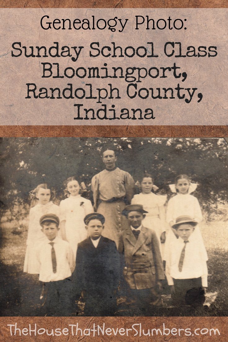 Sunday School Class Bloomingport, Indiana - Bloomingport Friends Church of Randolph County, Indiana #genealogy #familyhistory #familytree #societyoffriends #Quakers #ancestors #randolphcountyindiana #indianahistory