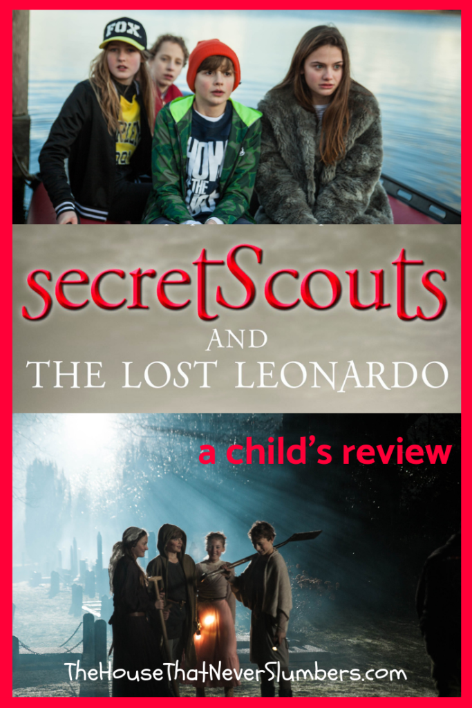 Secret Scouts and the Lost Leonardo by Dennis Kind and Wendel Kind - [a child's review] Mystery, and adventure, history, and intrigue. Find out more! #bookreview #childrensbooks #leonardodavinci #leonardo #books #greatreads #homeschooling #unschooling