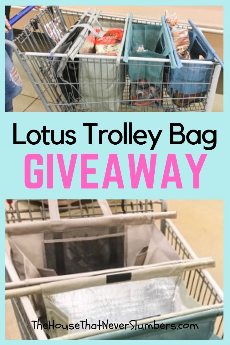Lotus Trolley Reusable Shopping Cart Bag Giveaway
