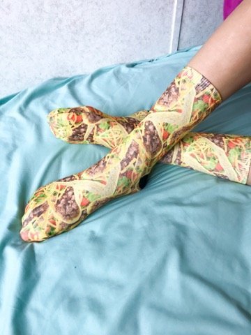 taco socks - novelty socks for teens