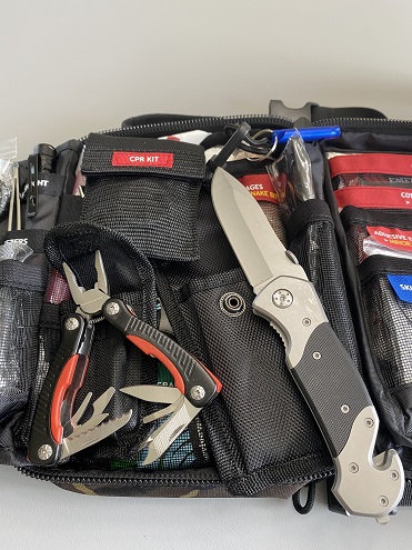 Surviveware Survival First Aid Kit - knife and multi-tool